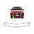 Moldura inferior para choque da grade do radiador agile chevrolet de 2009 a 2014 e montana chevrolet de 2011 a 2021 cromada com suporte - Imagem 1