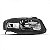 Farol gol volkswagen de 2006 a 2008 lado direito máscara cinza escuro com friso cromado geração 4 - Imagem 2