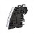 Farol frontier nissan de 2008 a 2016 lado esquerdo cromado manual H4 - Imagem 3