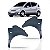 Tampa de reboque do para choque 207 peugeot de 2009 a 2015 dianteira preta - Imagem 1