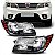 Farol journey dodge de 2009 a 2018 e freemont fiat de 2011 a 2014 lado esquerdo preto com pisca âmbar - Imagem 1