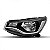 Moldura inferior para choque 206 peugeot de 1998 a 2010 dianteira preta lisa - Imagem 2