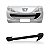 Moldura inferior do para choque 207 peugeot de 2009 a 2015 dianteiro preto sem tampa de reboque - Imagem 1