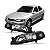 Farol vectra chevrolet de 2000 a 2005 lado esquerdo negro elétrico com pisca cristal - Imagem 1