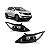 Farol sportage kia de 2011 a 2014 lado esquerdo elétrico com motor sem LED versão lx - Imagem 1