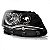 Farol gol volkswagen de 2013 a 2016 lado direito cromado com máscara negra foco duplo geração 6 - Imagem 2