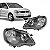 Farol polo volkswagen de 2007 a 2014 lado esquerdo máscara negra manual - Imagem 1