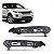 Suporte da guia do para choque evoque land rover de 2013 a 2018 dianteiro lado direito - Imagem 1