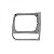 Aro de farol cherokee sport jeep de 1997 a 2002 lado direito preto - Imagem 2