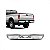 Para choque f250 e f350 ford de 1999 a 2019 traseiro cromado lâmina - Imagem 1