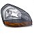Farol tucson hyundai de 2005 a 2016 lado esquerdo cinza com pisca âmbar - Imagem 2
