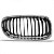Grade do radiador 320 bmw de 2009 a 2012 lado direito cromada com friso preto - Imagem 2