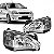 Farol corsa chevrolet de 2008 a 2012 e montana chevrolet de 2008 a 2010 lado esquerdo com lente lisa - Imagem 1