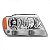 Farol grand cherokee jeep de 1999 a 2004 lado direito cromado limited - Imagem 2