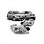 Farol airtrek mitsubishi de 2004 a 2008 e pajero tr4 mitsubishi de 2010 a 2014 lado direito cromado - Imagem 1