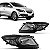 Farol onix e prisma chevrolet de 2012 a 2016 lado direito cromado manual com máscara negra - Imagem 1