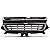Grade do radiador s10 e trailblazer chevrolet de 2017 a 2020 preta e cromada - Imagem 3