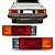 Lanterna opala chevrolet de 1985 a 1987 traseira lado direito tricolor - Imagem 1