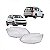 Lente de farol fox volkswagen de 2010 a 2014 lado esquerdo - Imagem 1