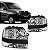 Farol doblo fiat de 2001 a 2008 lado esquerdo cromado com auxiliar - Imagem 1