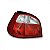 Lanterna megane renault de 2000 a 2005 traseira lado direito vermelha e branca hatchback quatro portas - Imagem 2
