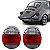 Lente de lanterna fusca volkswagen de 1978 a 1985 traseira fumê tipo fafa - Imagem 1