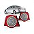 Farol clio renault de 1999 a 2002 lado direito cromado elétrico sem motor foco duplo - Imagem 1