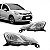 Farol c3 citroën de 2013 a 2020 e ds3 citroën de 2012 a 2015 lado direito cromado com regulagem manual - Imagem 1