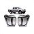 Lanterna hilux SW4 toyota de 1992 a 1996 e hilux SRV toyota de 2002 a 2004 dianteira lado esquerdo cristal e cromada - Imagem 1