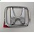 Emblema civic honda de 1996 a 2000 da grade do radiador cromado grande vectra versão hatch - Imagem 2