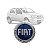 Emblema palio e siena fiat de 2001 a 2006 da grade do radiador azul com parafuso - Imagem 1