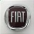 Emblema da grade do radiador uno fiat de 2007 a 2012 com borda vermelha fire - Imagem 2