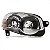 Farol palio fiat de 2009 a 2020 e siena fiat de 2009 a 2012 lado direito cromado com bola e anel preto - Imagem 2