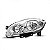Farol linea fiat de 2008 a 2016 lado esquerdo manual - Imagem 2