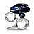 Aro de farol auxiliar 208 peugeot de 2012 a 2016 lado esquerdo cromado - Imagem 1