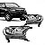 Farol ranger ford de 2016 a 2023 lado direito cromado com pisca cristal com projetor - Imagem 1
