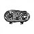 Farol golf volkswagen de 1999 a 2006 lado esquerdo cromado foco duplo sem auxiliar em policarbonato - Imagem 2