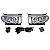 Kit farol auxiliar gol volkswagen de 1995 a 1999 lente de policarbonato lisa com botão universal - Imagem 2