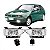Kit farol auxiliar gol volkswagen de 1995 a 1999 lente de policarbonato lisa com botão universal - Imagem 1