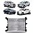 Radiador onix chevrolet de 2012 a 2016 e prisma cobalt e spin chevrolet para câmbio manual com ar condicionado - Imagem 1