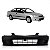 Para choque civic honda de 1999 a 2000 dianteiro preto - Imagem 1
