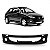 Para choque 206 peugeot de 2005 a 2010 dianteiro preto com furo - Imagem 1