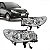 Farol j3 jac de 2010 a 2013 lado direito cromado manual - Imagem 1
