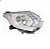 Farol triton mitsubishi de 2017 a 2025 lado direito cromado elétrico sem motor com LED e pisca azul - Imagem 2