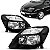 Farol scenic renault de 2001 a 2011 lado esquerdo máscara negra - Imagem 1