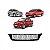 Lanterna twingo renault de 1993 a 1998 lado esquerdo traseira com borda vermelha e ré - Imagem 1