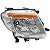 Farol ranger ford de 2013 a 2016 lado esquerdo cromado manual - Imagem 2