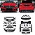 Conjunto de carroceria a200 mercedes benz de 2013 a 2018 hatchback para a45 AMG - Imagem 1