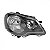 Farol polo volkswagen de 2007 a 2014 lado direito máscara negra manual - Imagem 2