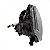 Farol polo volkswagen de 2007 a 2014 lado direito máscara negra manual - Imagem 3